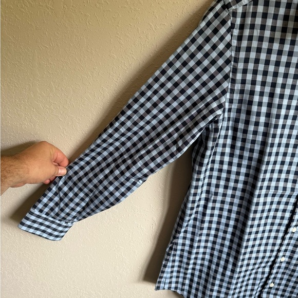 Men’s M Blue Plaid Ben Sherman Casual along Sleeve Button Up Shirt - Picture 3 of 6